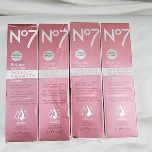 4 Boxes N 7 Restore & Renew Face & Neck Multi Action Serum